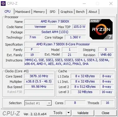 5800x 64G 본체팝니다 내용필